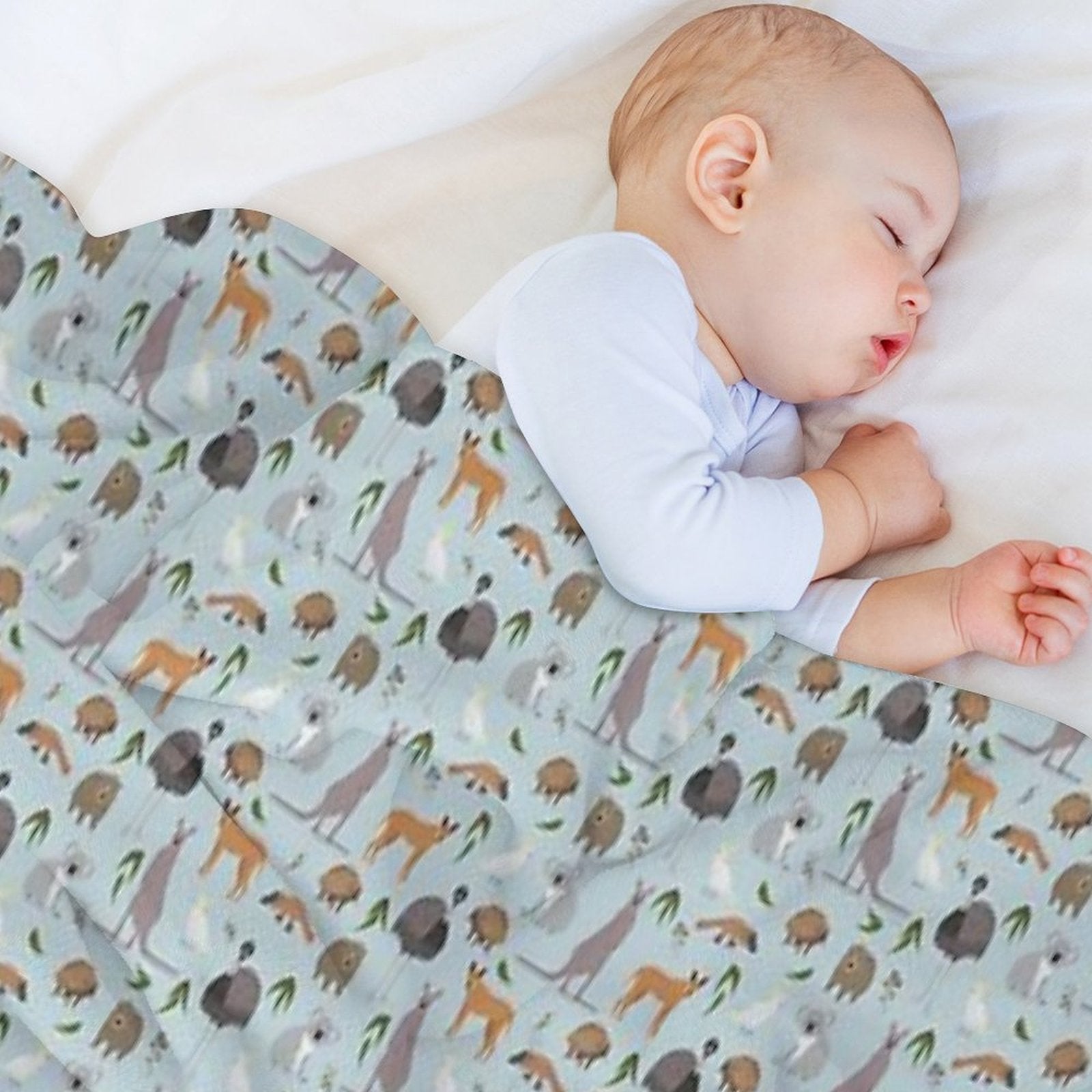 Australian Animals Machine-washable Throw Blanket