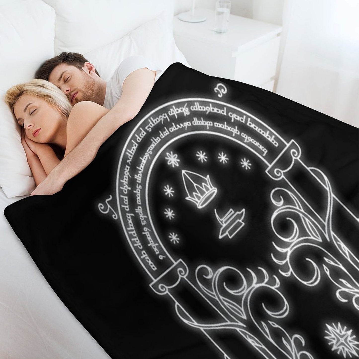 Mines of Moria Door Velvety-soft Throw Blanket