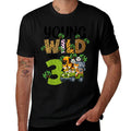 Kids Young Wild And Three Safari Animals Jungle Birthday Party To  Classic T-Shirt
