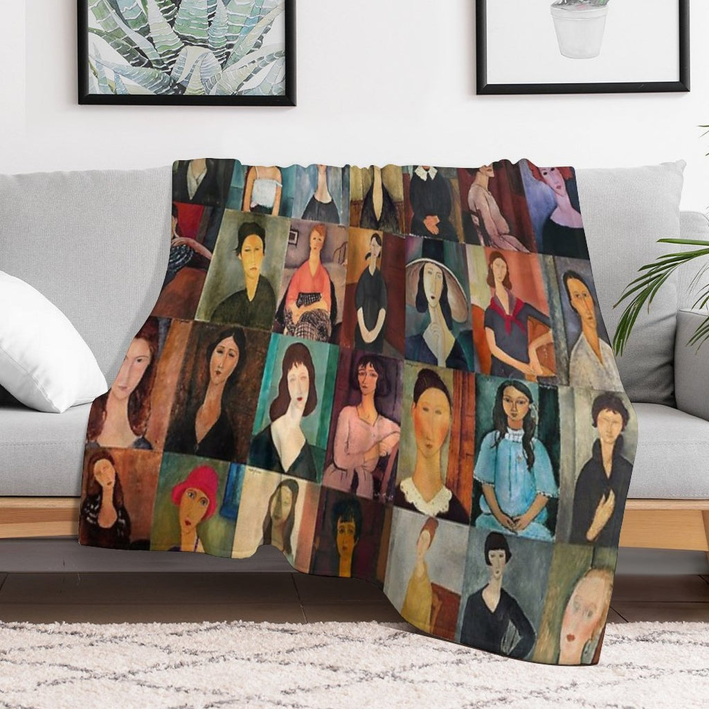 Amadeo Modigliani Eco-conscious Throw Blanket