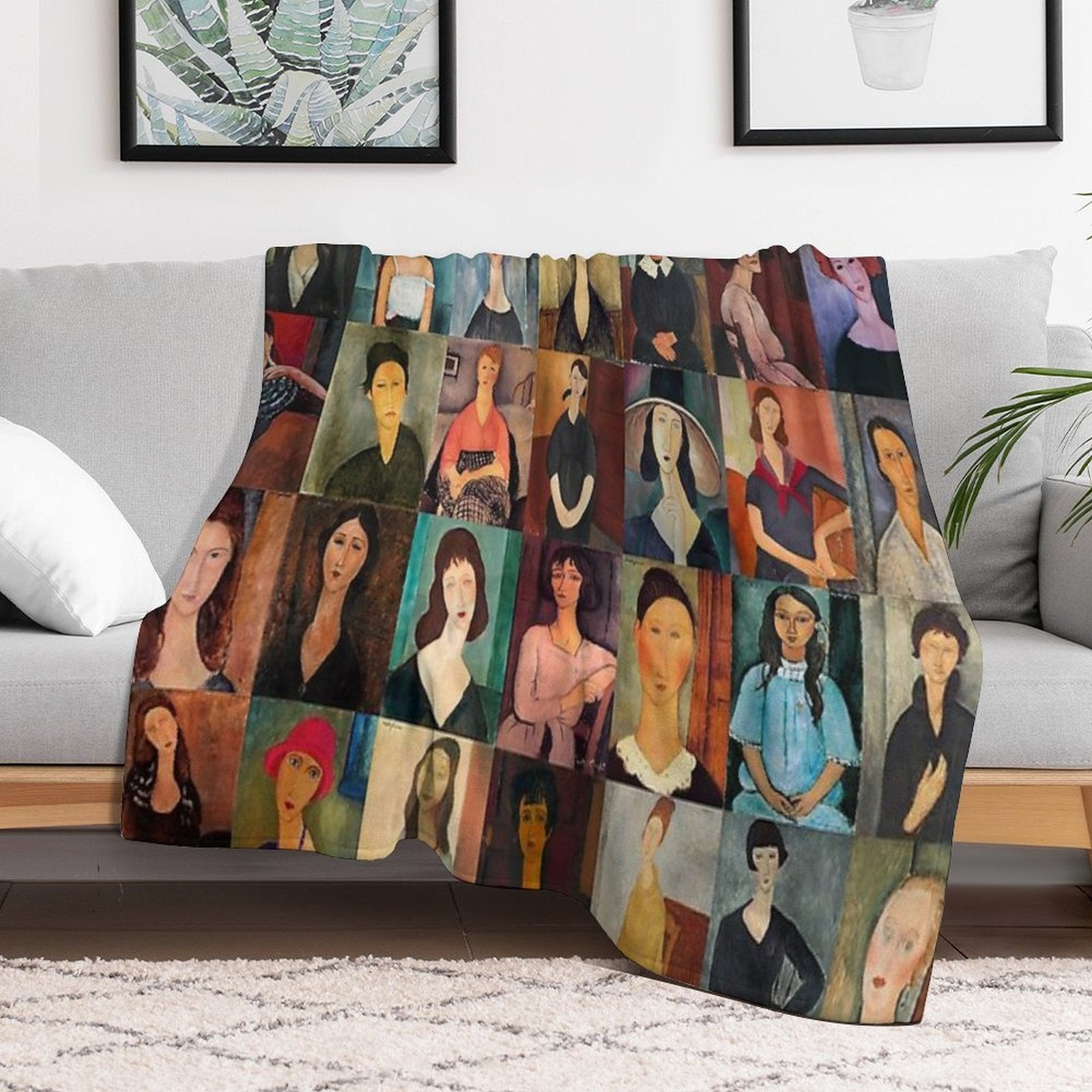 Amadeo Modigliani Eco-conscious Throw Blanket