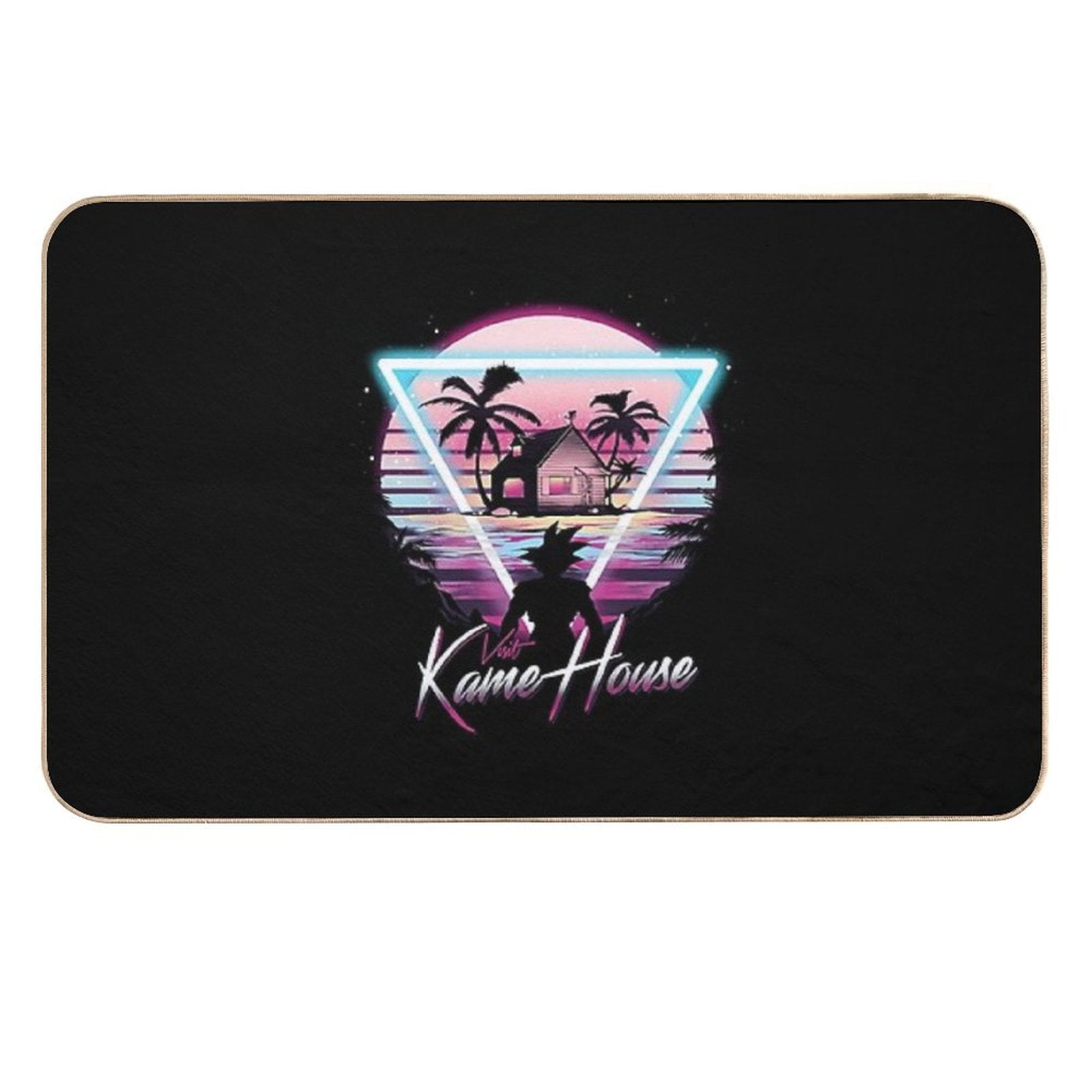 Turtle House Retro T-Shirt  Multi-Purpose Bath Mat