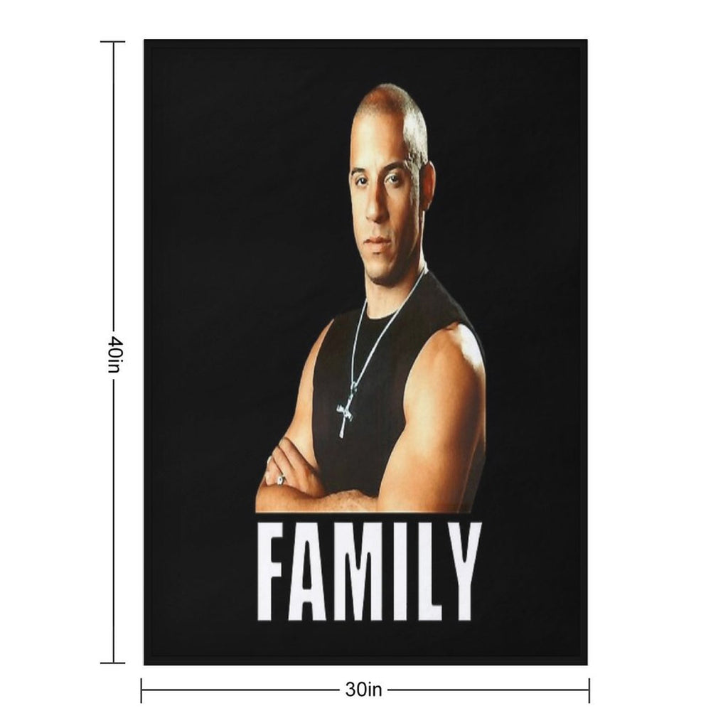 Dom Toretto Funny Man Anti-pilling Throw Blanket