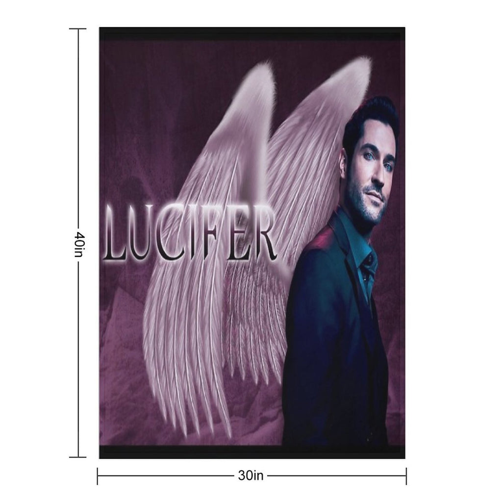 Lucifer Purple Wings Comfort Throw Blanket