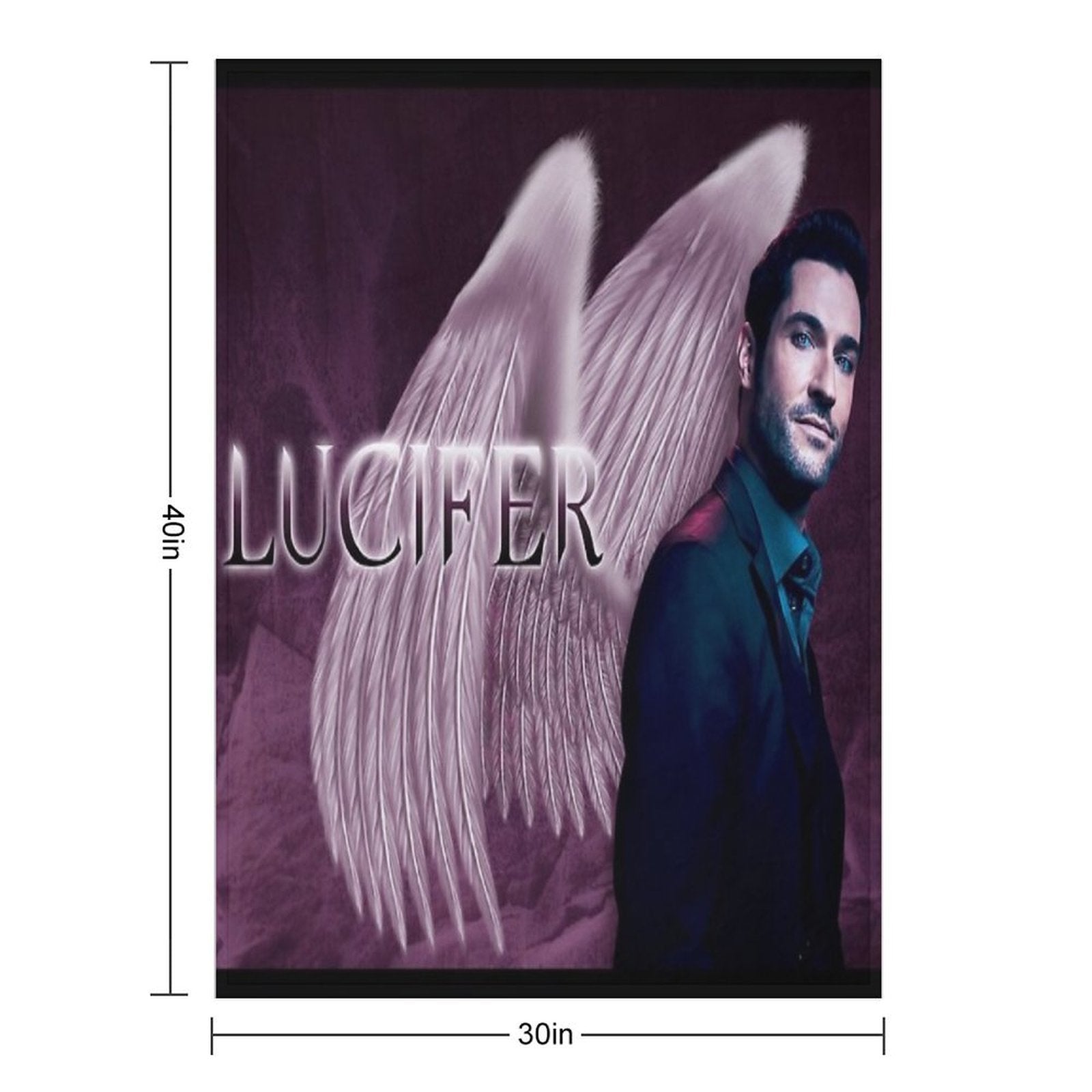 Lucifer Purple Wings Comfort Throw Blanket