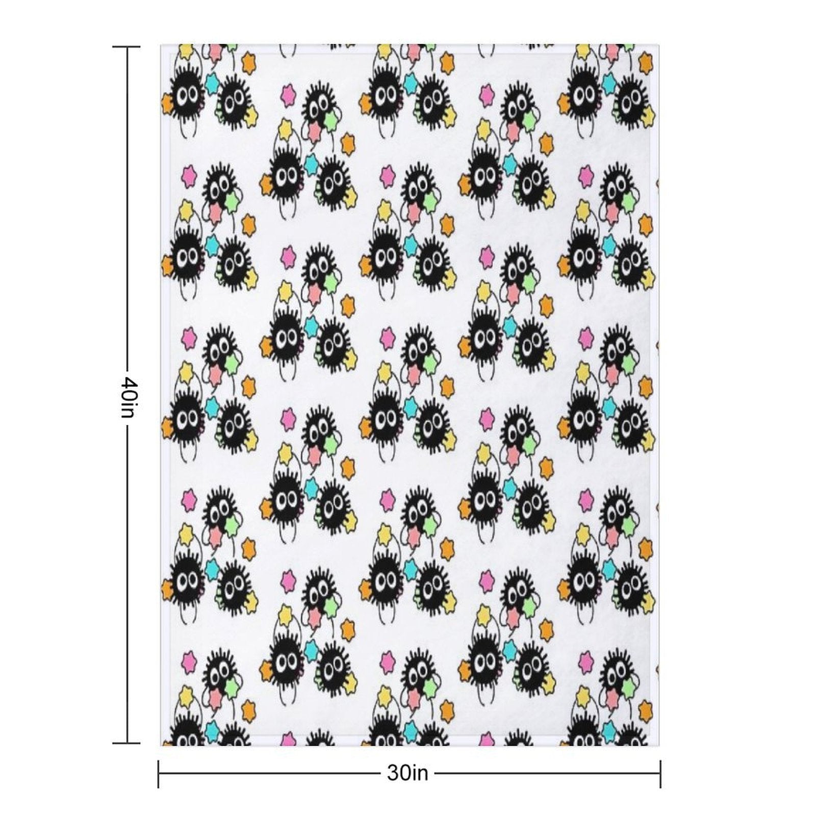 Happy Soot Sprites Shrink-resistant Throw Blanket