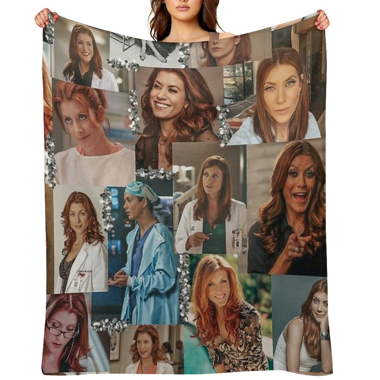 Addison Montgomery Collage ) All-season Throw Blanket