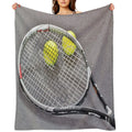 Tennis Ball Machine-washable Throw Blanket
