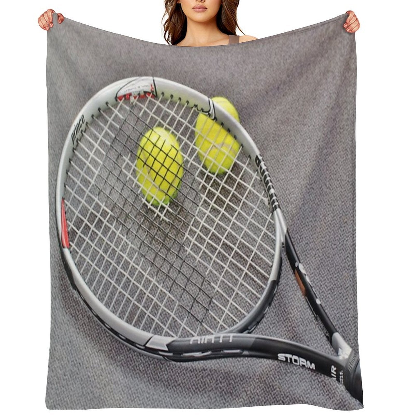 Tennis Ball Machine-washable Throw Blanket