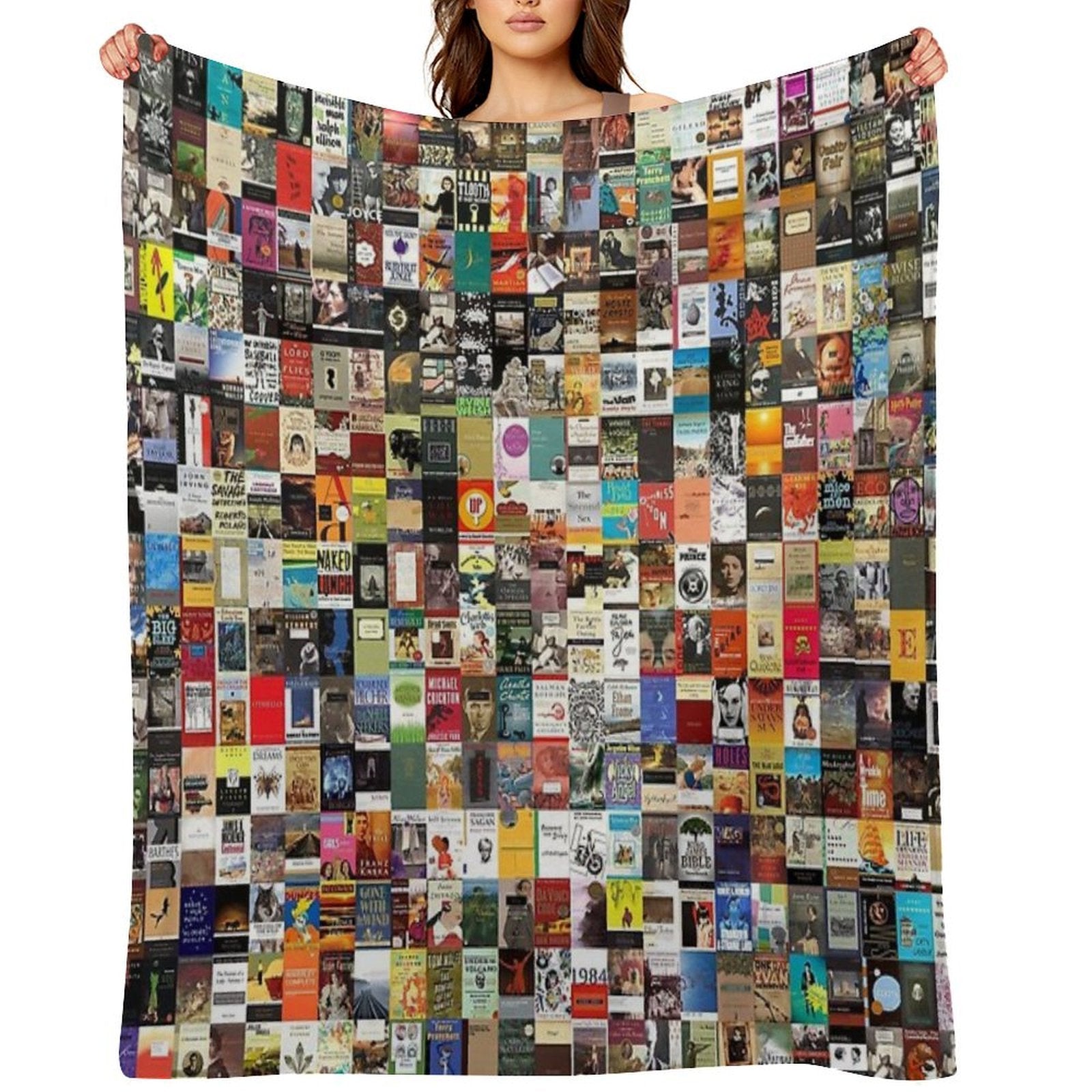 Classic Books Travel-friendly Throw Blanket