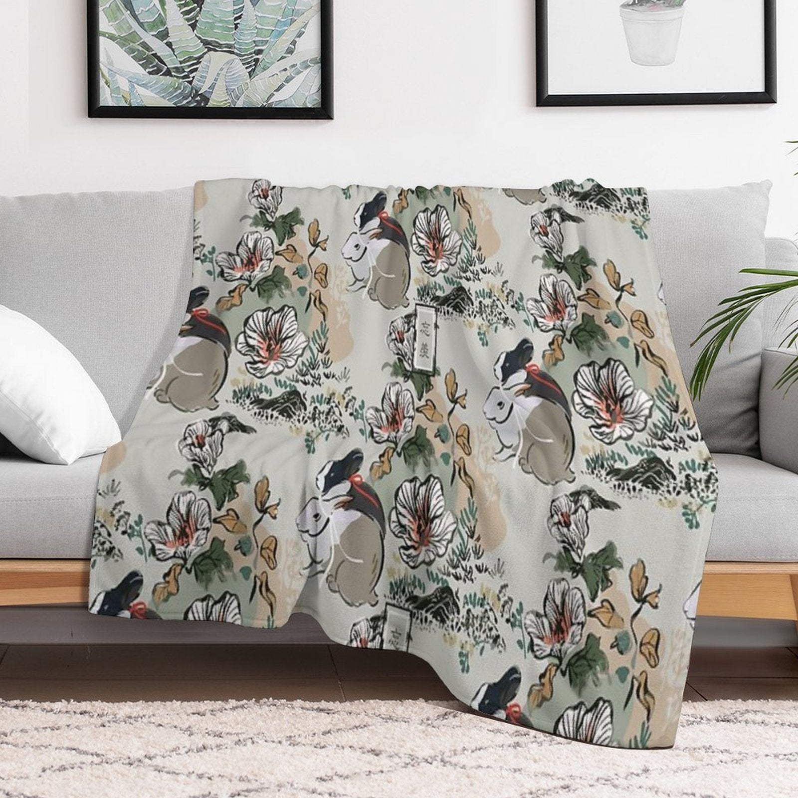 WangXian [SEAMLESS TRADITIONAL] Quick-dry Throw Blanket