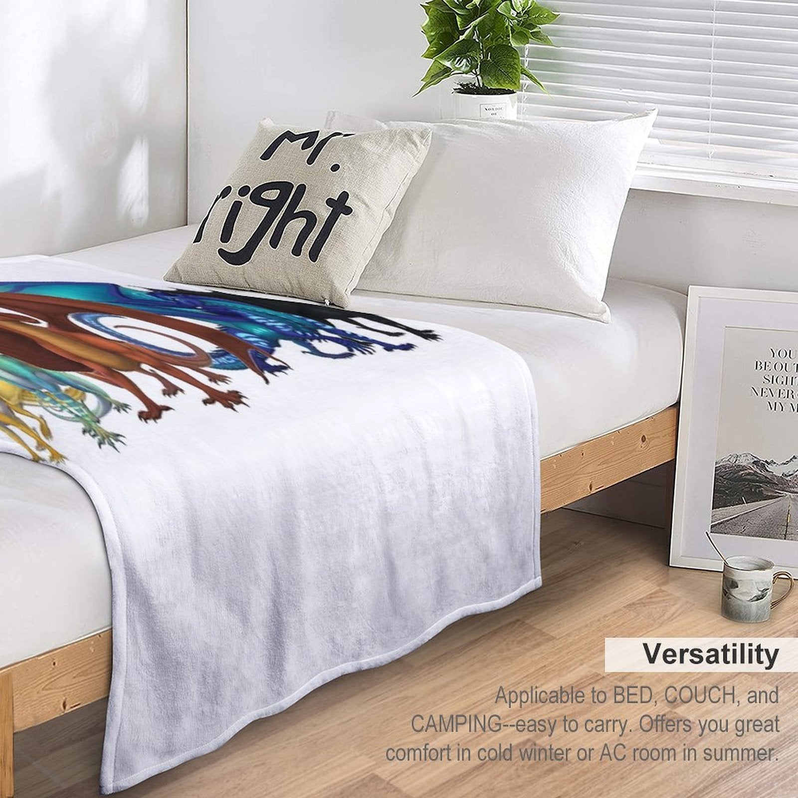 Wings of Fire - Dragonets of Destiny Wrinkle-free Throw Blanket