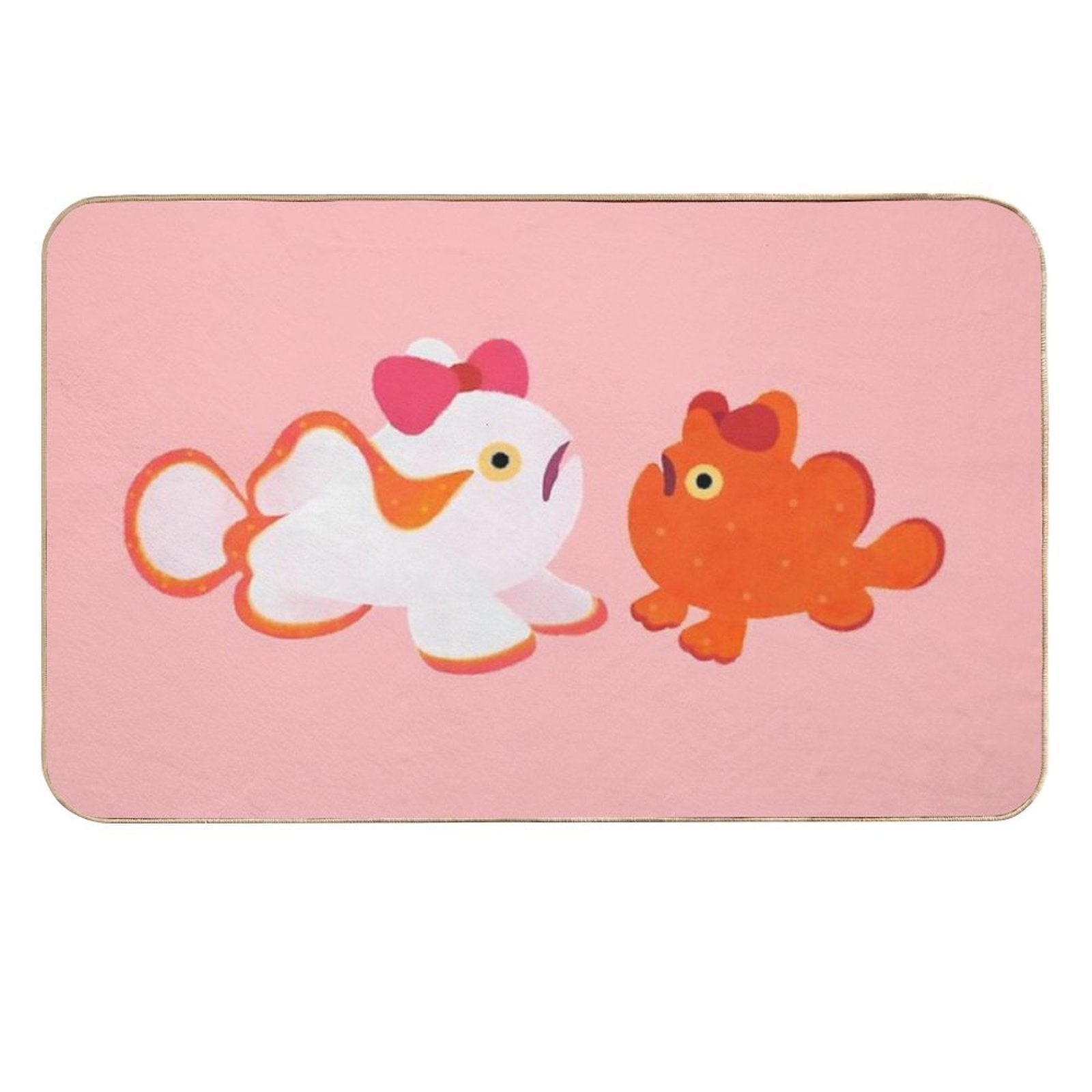 Ribbon Frogfish  Fade-Resistant Bath Mat