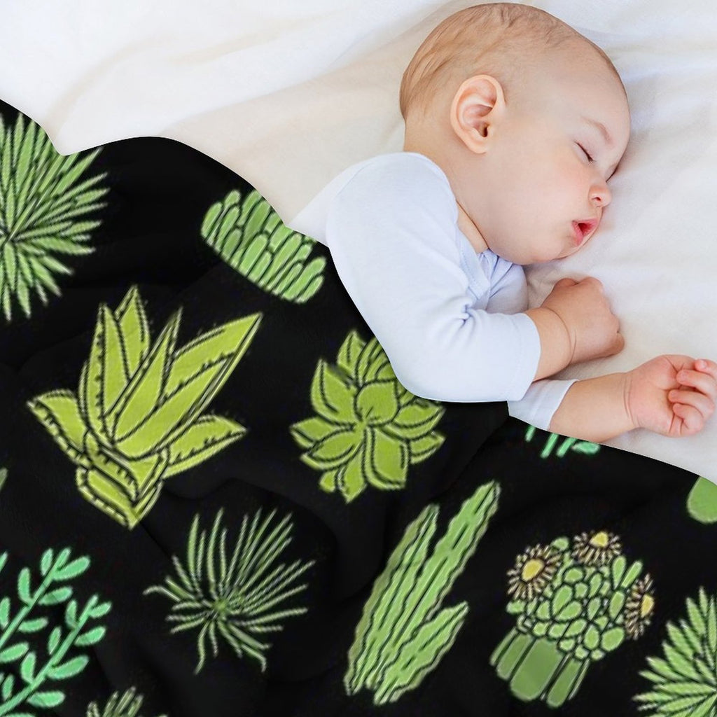 Succulents And Cactus. For Cacti Plant Lover Versatility Throw Blanket