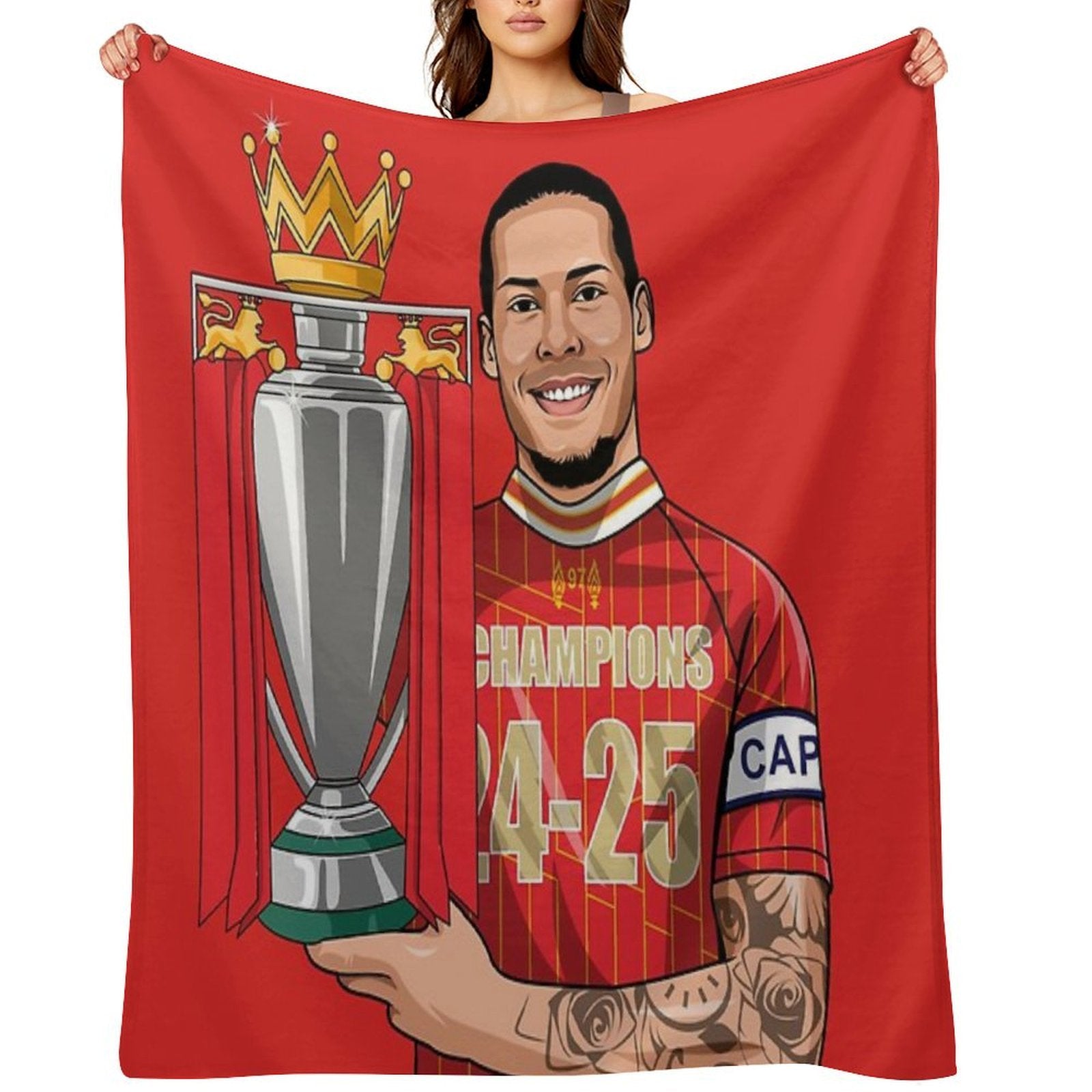 Virgil League Champions Durable Throw Blanket