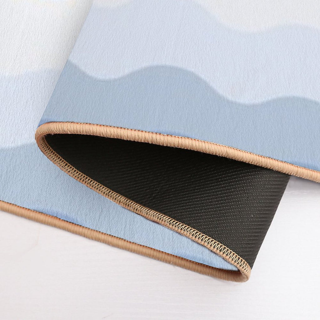 Ocean Waves Pattern  Rapid-Drying Bath Mat