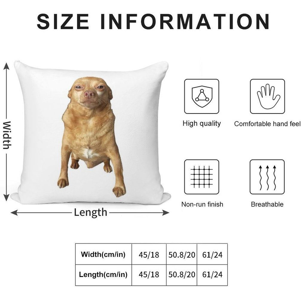 Mighty Mouse Soft Decorative Cover Throw Pillow