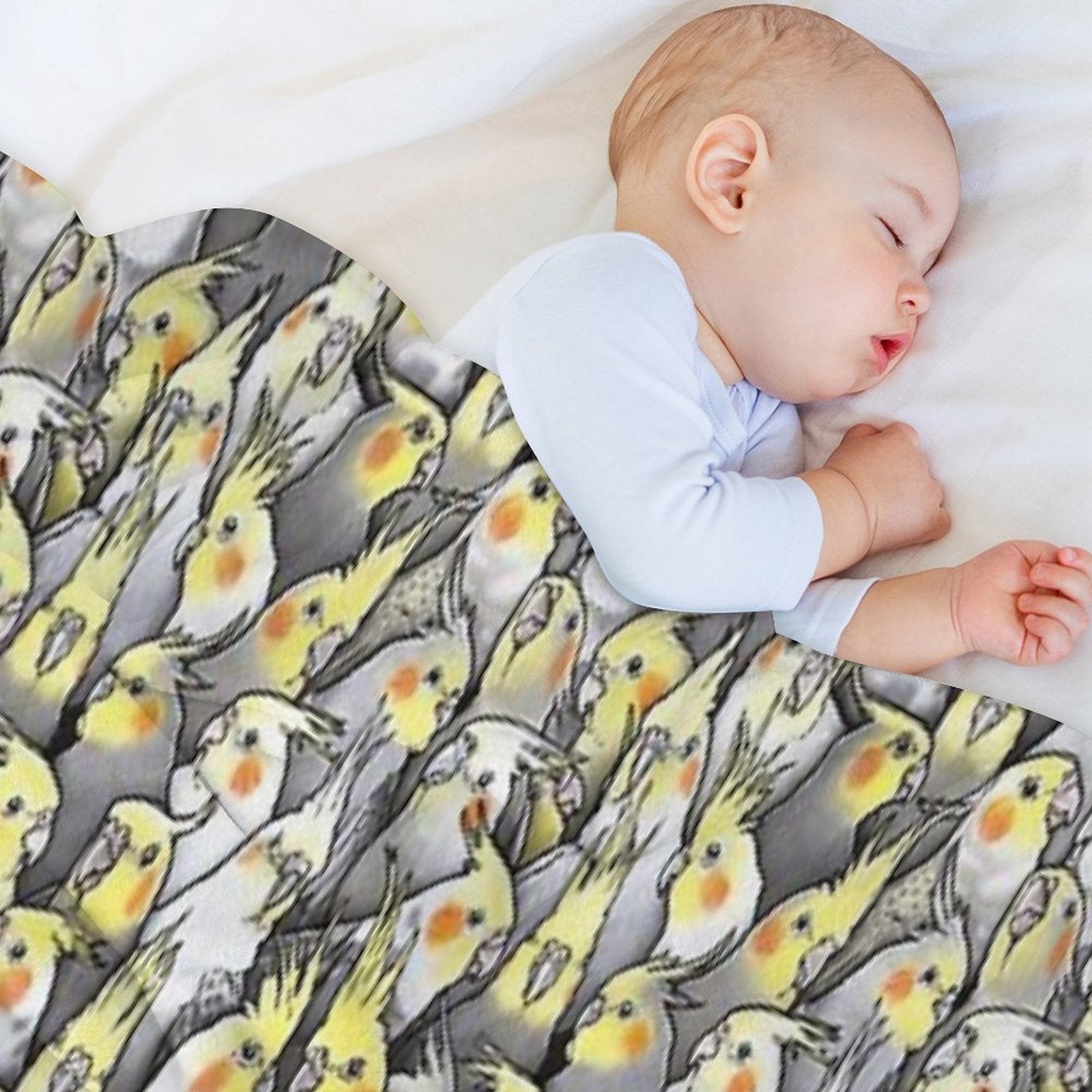 Cockatiels Galore Compact Throw Blanket