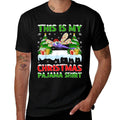 Funny This Is My Christmas Pajama Dragonfly Christmas  Summer-ready Fabric T-Shirt