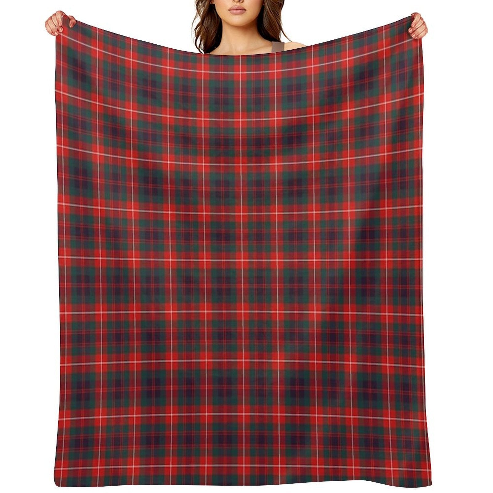 Clan Fraser of Lovat Tartan Multi-functional Throw Blanket
