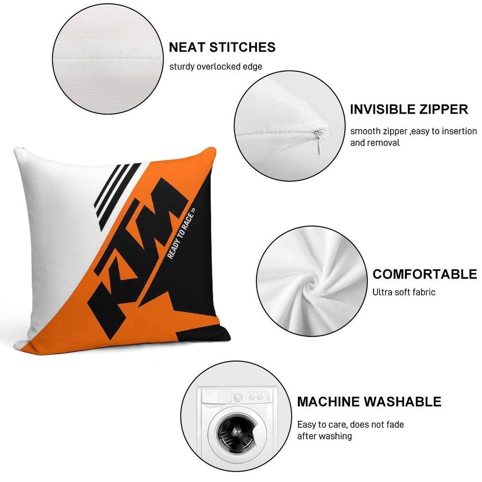 KTM Super Soft Gift Ready Throw Pillow