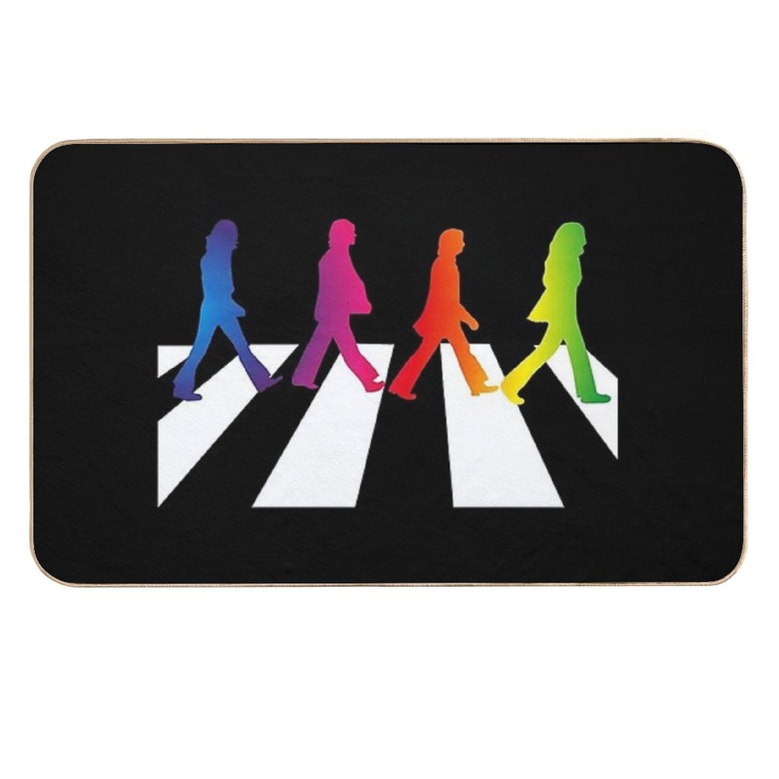 Rainbow Abbey Road Walking Streets  Long-Lasting Bath Mat