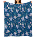 Sloths Tropical Elements Cute Pattern All-season Throw Blanket