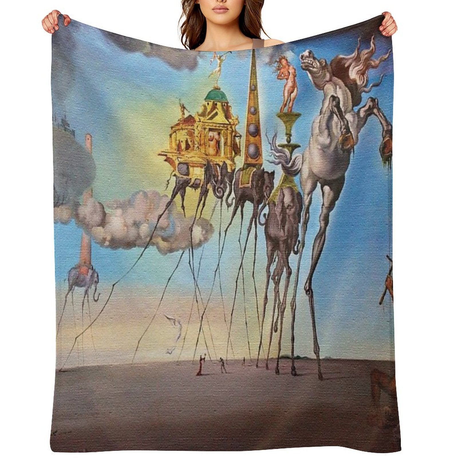 The Temptation of St. Anthony Durable Throw Blanket