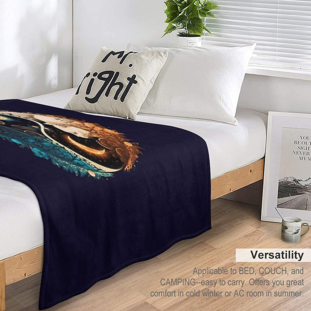 Cat Yin Yang Comfort Throw Blanket