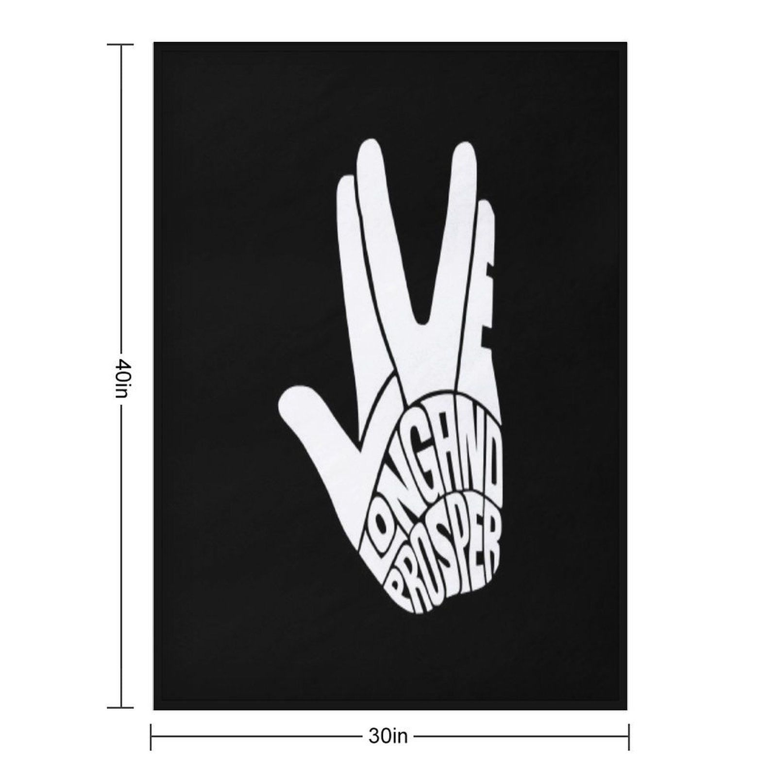 Star Trek Live Long And Prosper White Wrinkle-free Throw Blanket