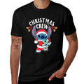 Lilo  Stitch - Holiday Stitch And Scrump Christmas Crew  Wrinkle-resistant T-Shirt