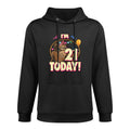 21st Birthday Sloth Party Lazy 21 Twenty One Women All-Day Comfort Hoodie
