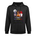 Halloween Thanksgiving Christmas Happy HalloThanksMas Gnomes Casual Wear Hoodie