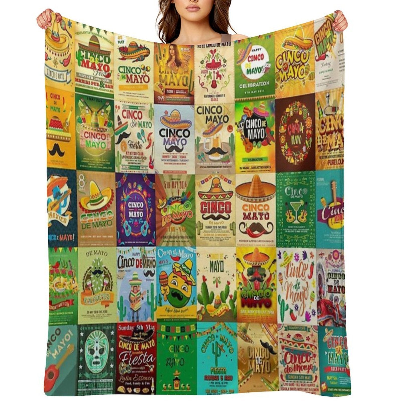 Cinco De Mayo Gift-ready Throw Blanket