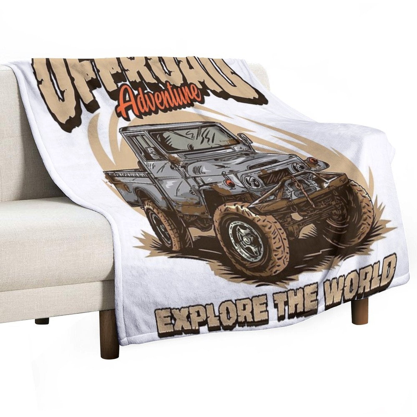 Toyota Land Cruiser FJ45 Pickup Velvety-soft Throw Blanket