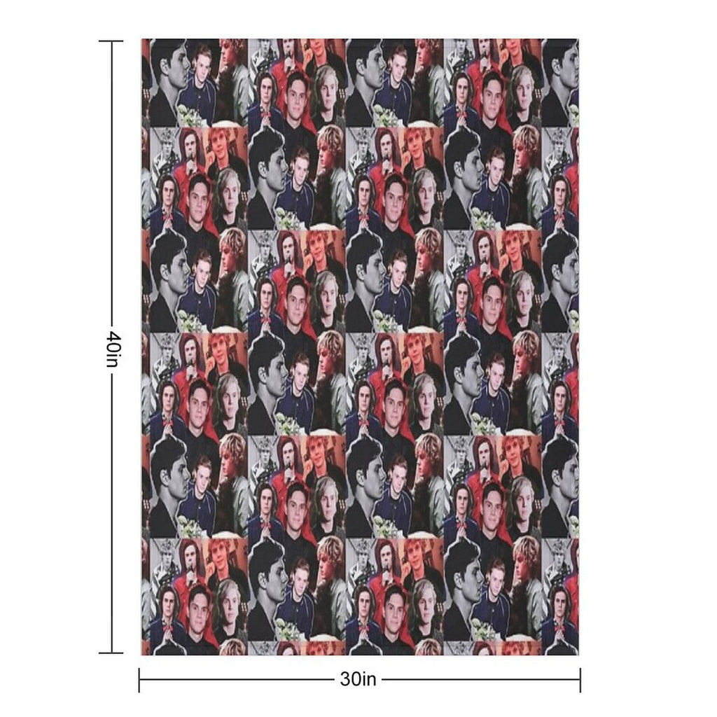 Evan Collage Multi-functional Throw Blanket