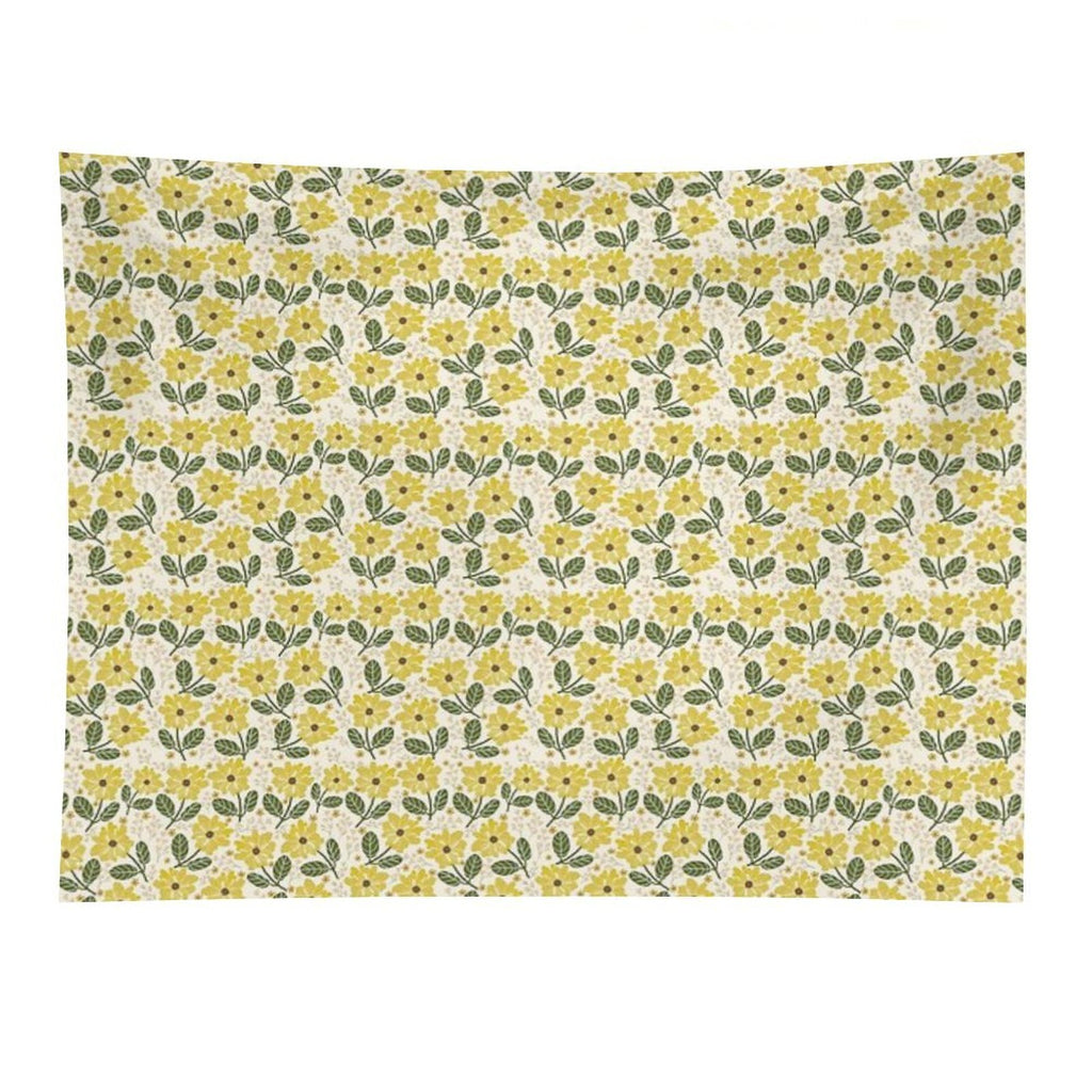 Golden Bloom Tapestry