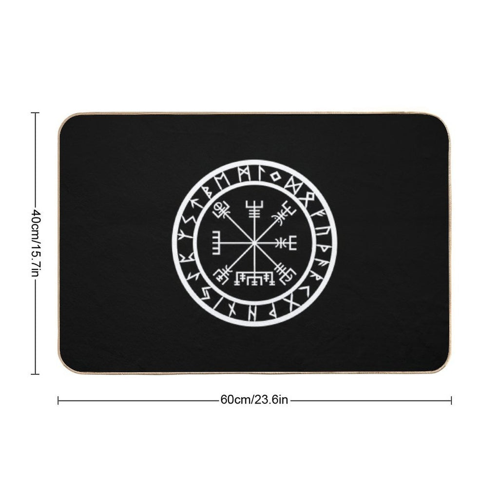 Vegvisir  Rune Circle (Variant II)  Easy To Clean Bath Mat