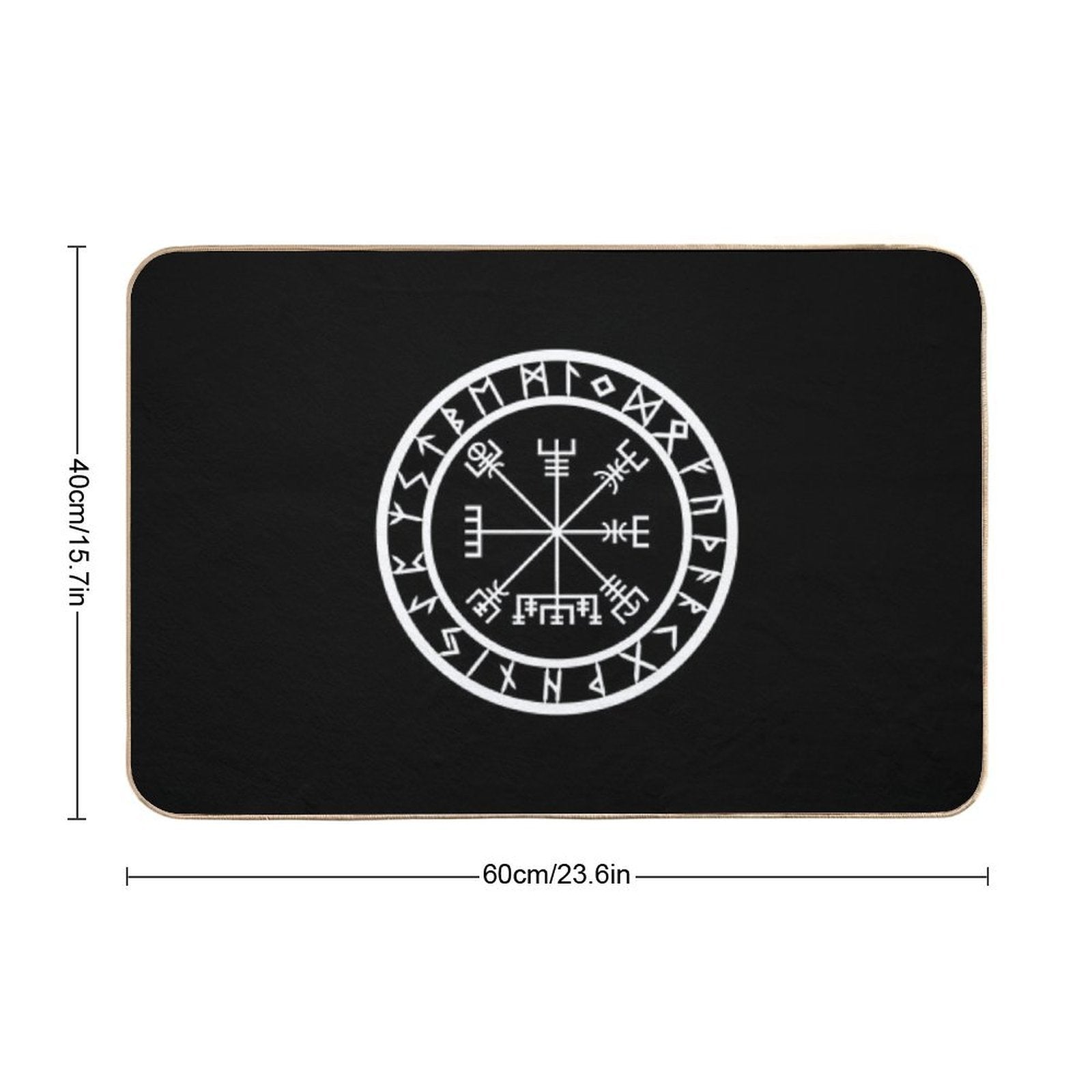Vegvisir  Rune Circle (Variant II)  Easy To Clean Bath Mat