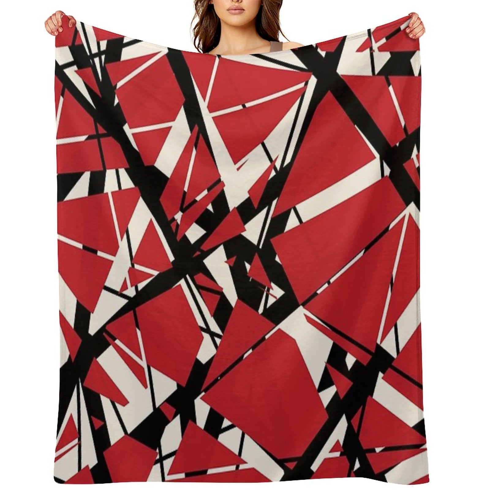 EVH Authentic Stripes Design (red) Sustainable Throw Blanket