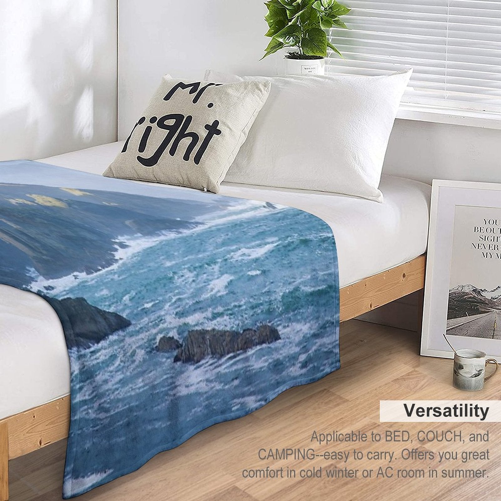 Cliffs at Port, Glencolmcille Comfort Throw Blanket