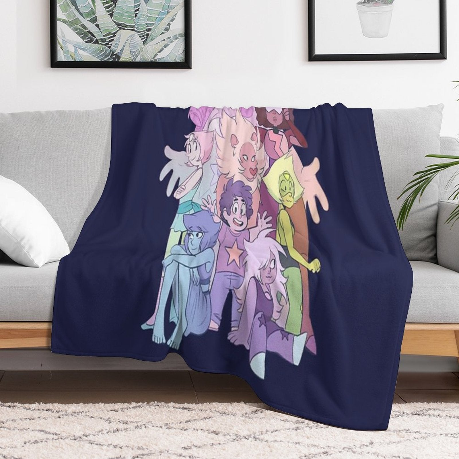We Are The Crystal Gems Wrinkle-free Throw Blanket