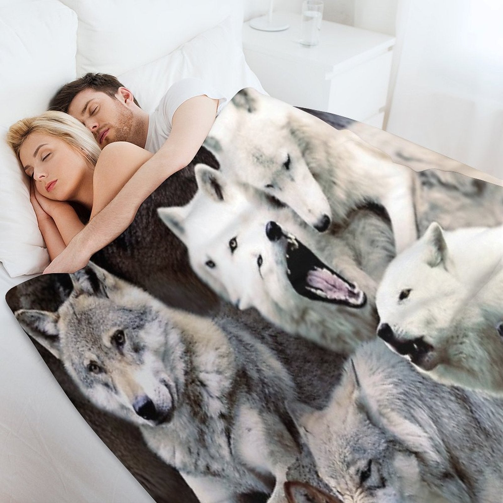Wolves All-season Throw Blanket