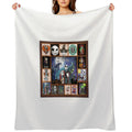 Jack Skeleton Horror Film Halloween Pixel Art Anti-pilling Throw Blanket