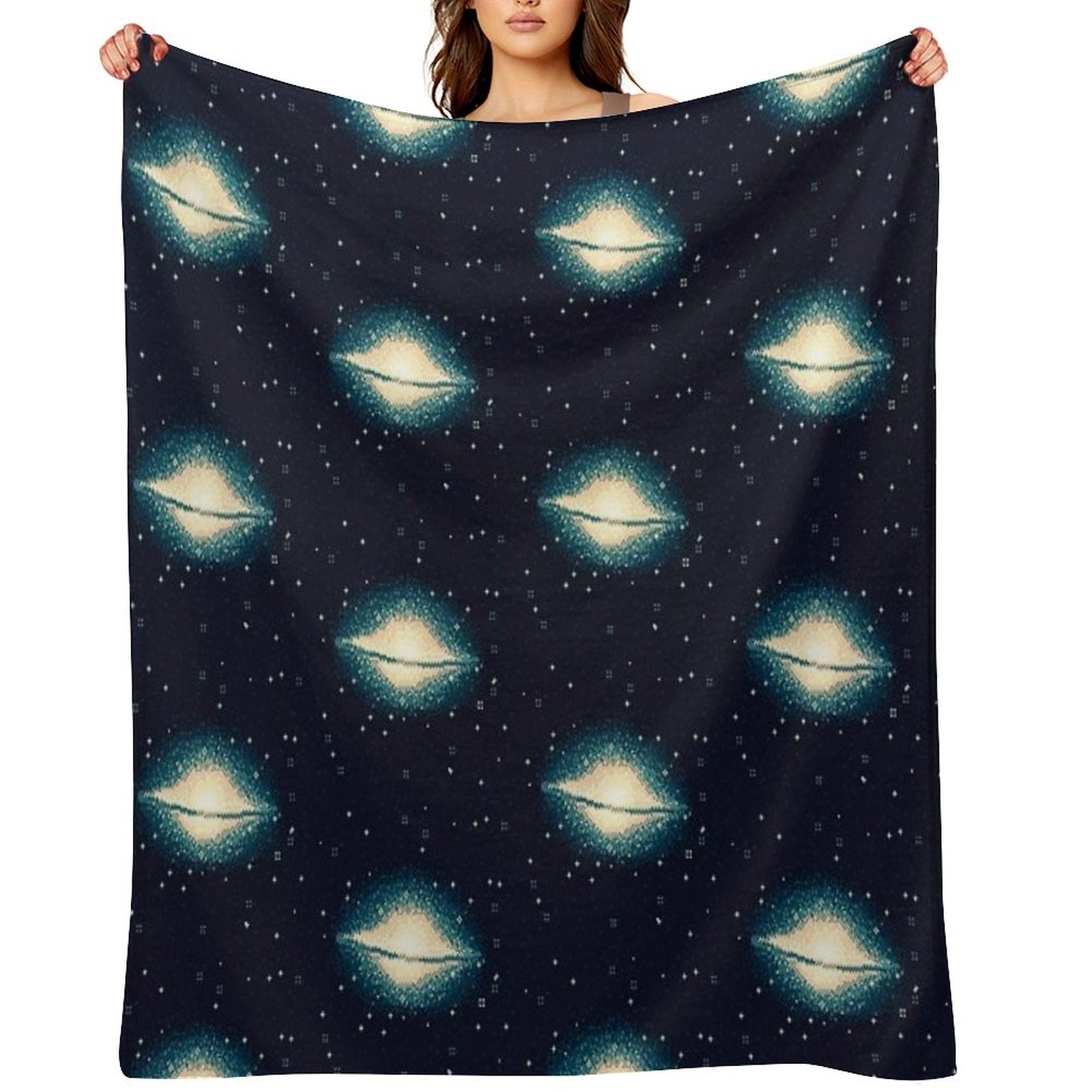 8bit Galaxy M104 Easy Care Throw Blanket