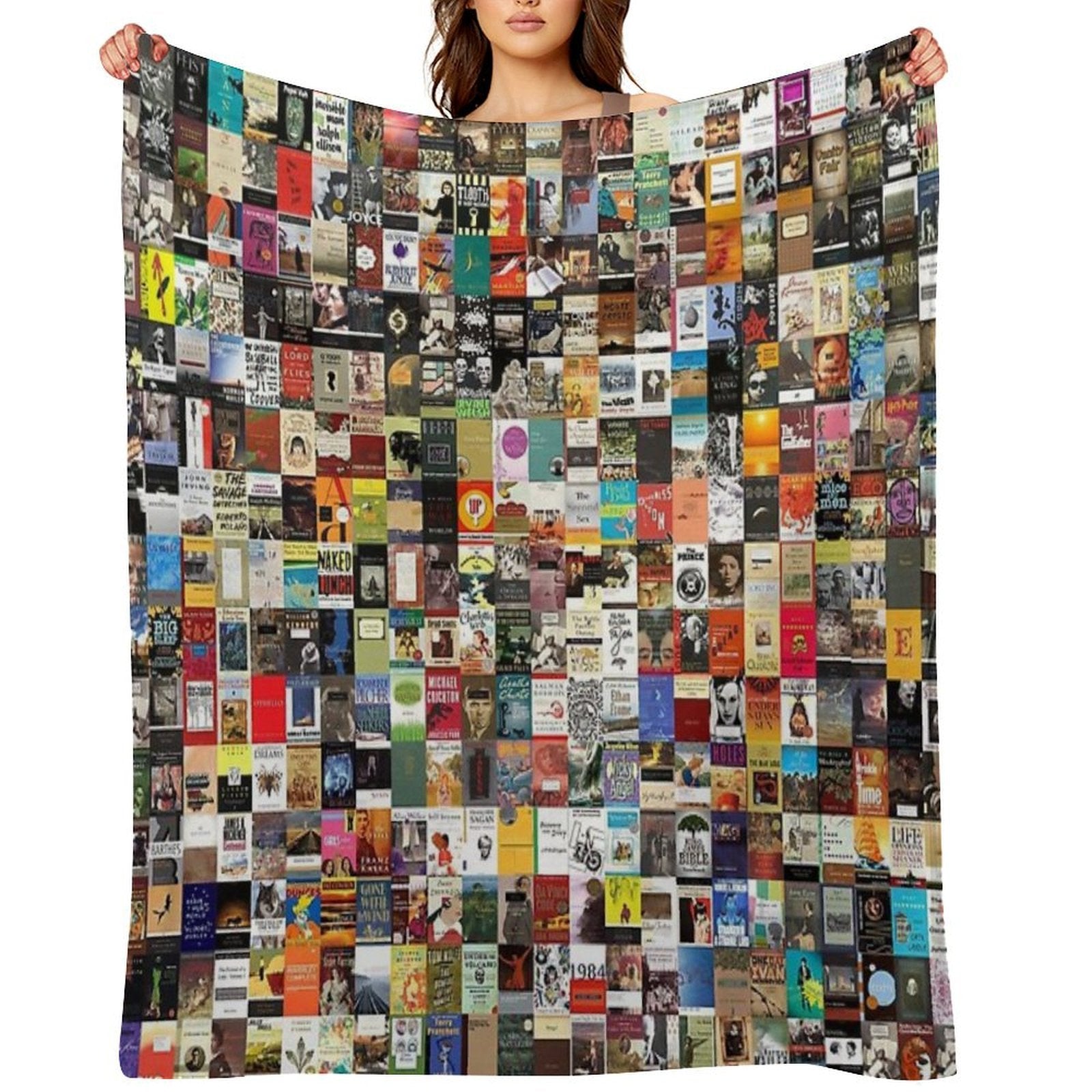 Classic Books Travel-friendly Throw Blanket