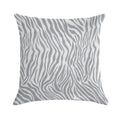 Stylish Grey Zebra Print Soft Bedroom Essential Throw Pillow