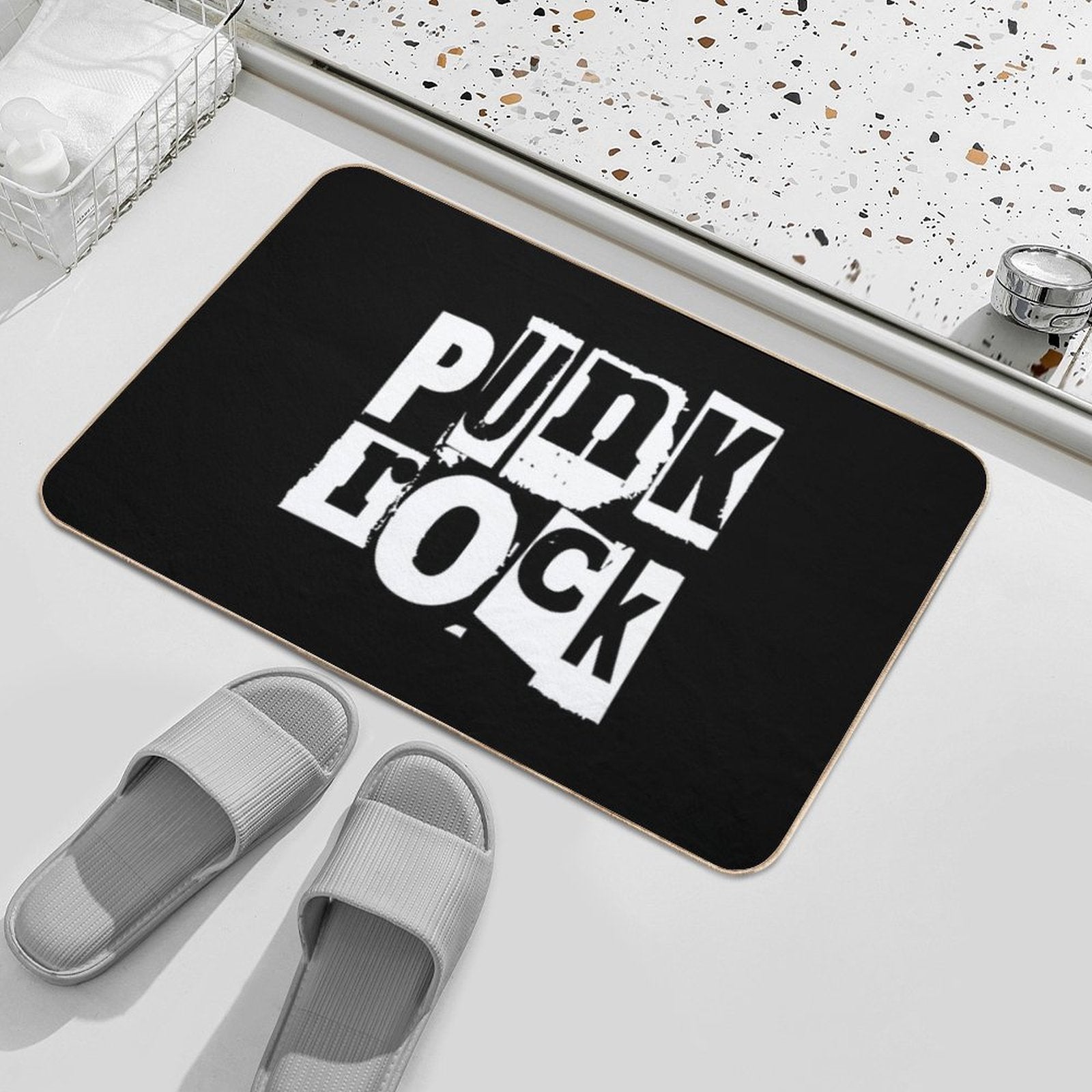 Punk Rock Durable Bath Mat