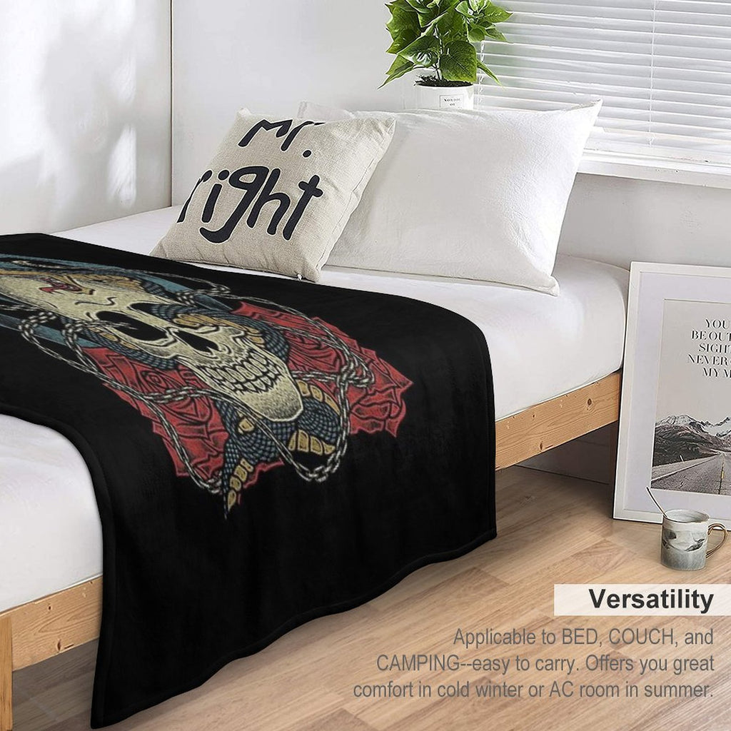 Falling In Reverse - Official Merchandise - The Death Vintage Anti-pilling Throw Blanket