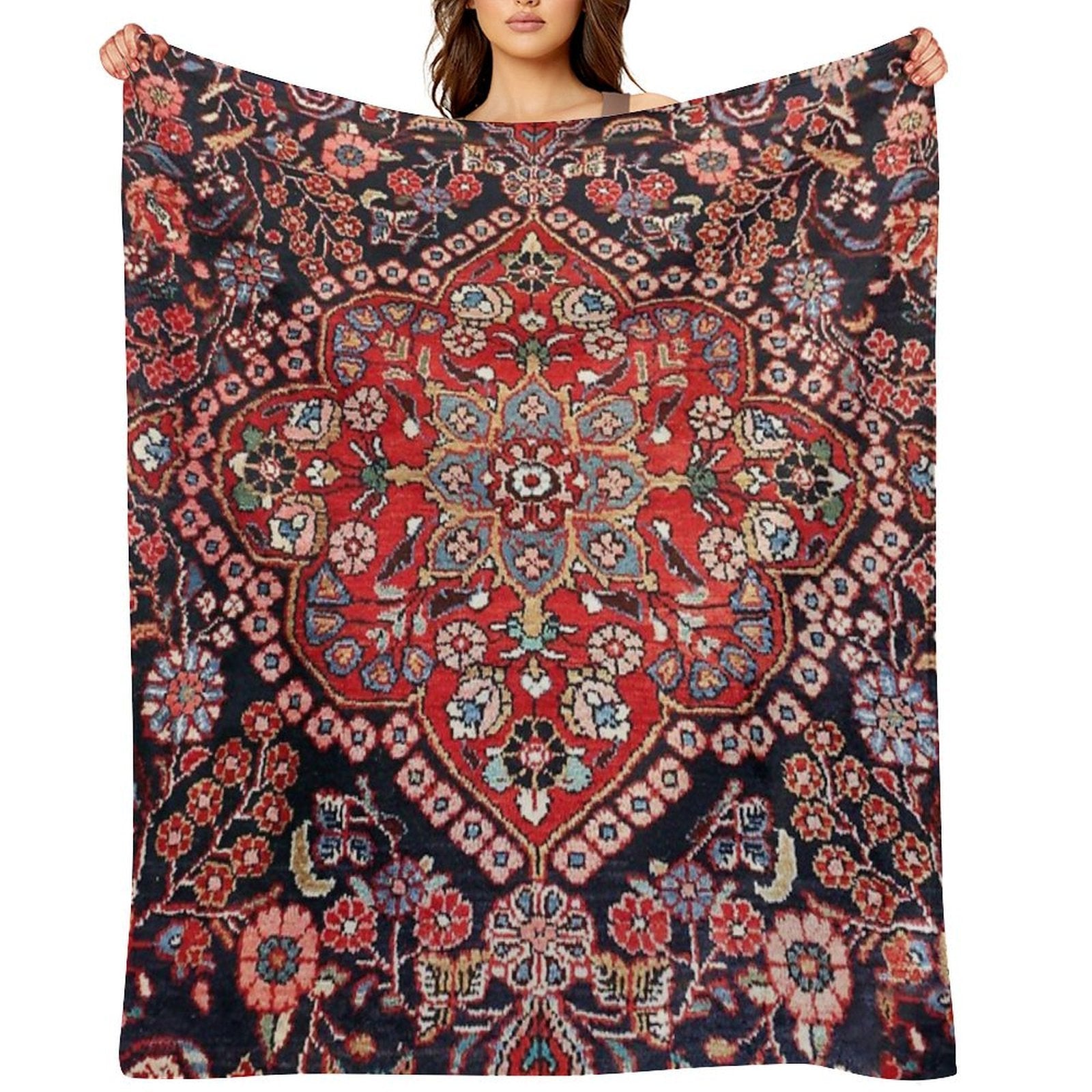Persian Carpet Shrink-resistant Throw Blanket